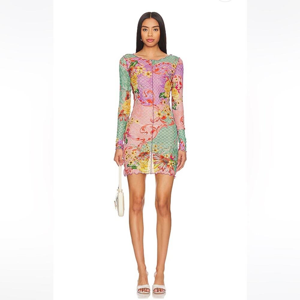 NWT Agua Bendita x Revolve Hadley Mini Dress in Meadow Women's Medium - Picture 2 of 10